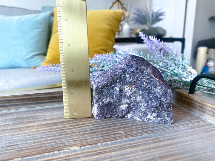 LARGE, Mica-rich Purple Lepidolite Point - Get Exact Crystal Shown - 1 lb large