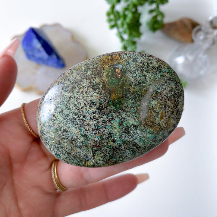 African Turquoise Palm Stone - Aligns all the chakras - Select Your Piece