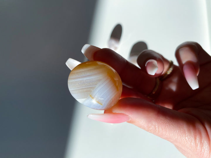 UNIQUE Pink Agate Tumble Stone - Pink Agate - Get Exact Item Listed - Cherry Blossom - Cheerful - Happy - Spiritual Growth - New Beginnings