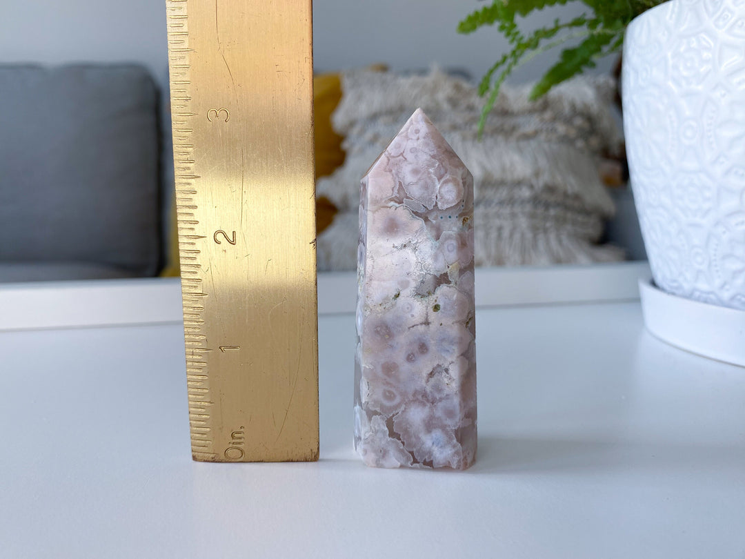 Gentle Flower Agate Tower #5