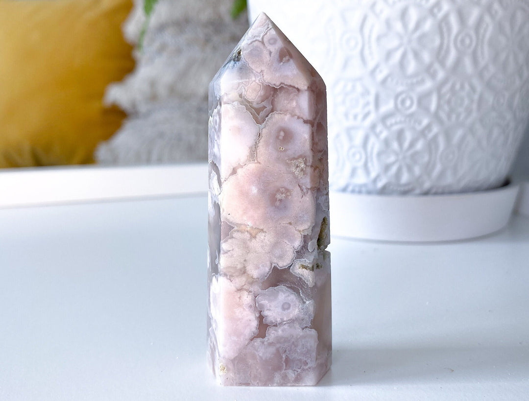 Gentle Flower Agate Tower #5