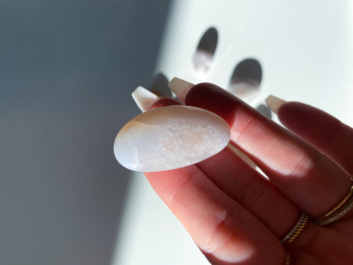 UNIQUE Pink Agate Tumble Stone - Pink Agate - Get Exact Item Listed - Cherry Blossom - Cheerful - Happy - Spiritual Growth - New Beginnings