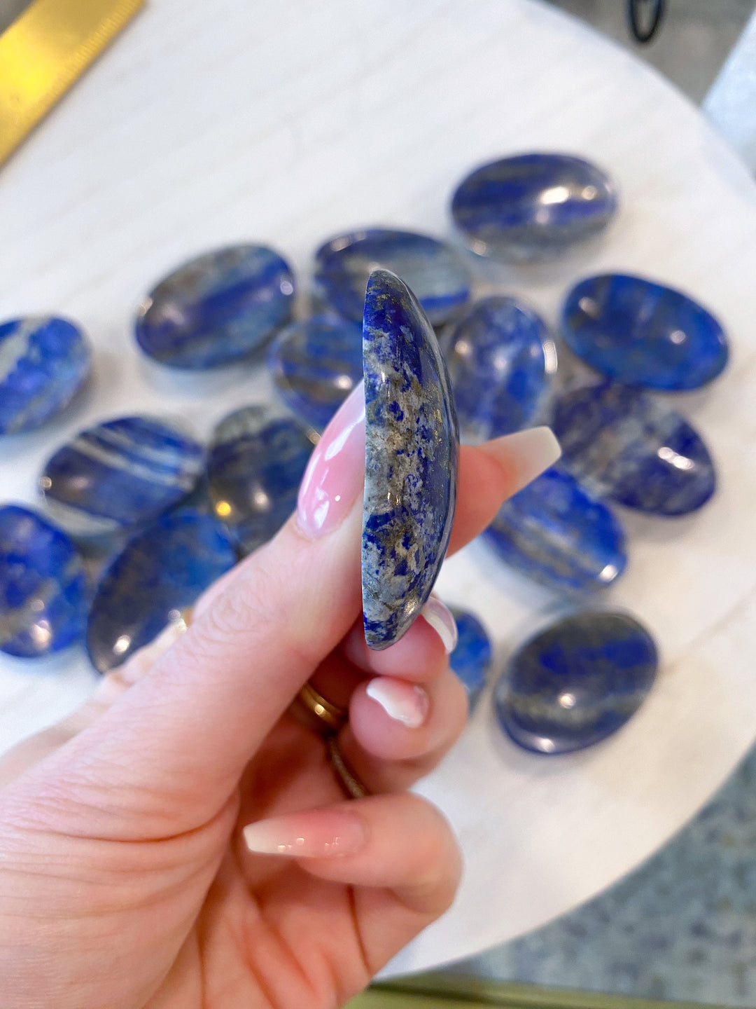 Calming Lapis Lazuli Worry Stone