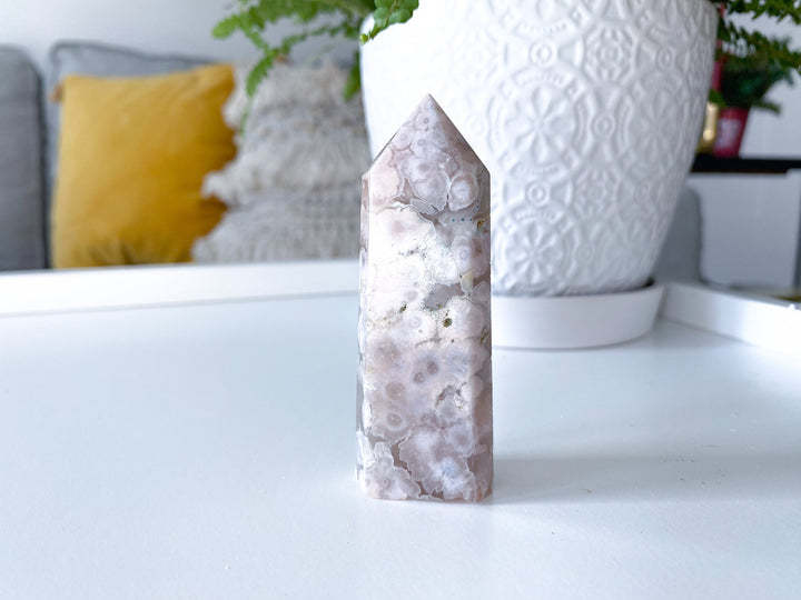 Gentle Flower Agate Tower #5