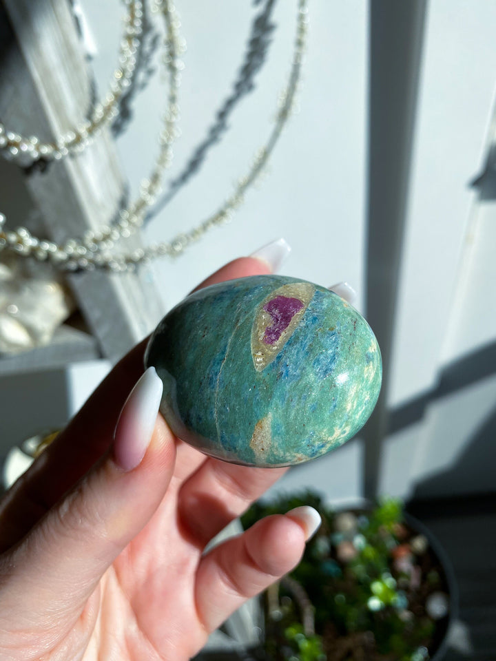 QUALITY Ruby Fuchsite Palm - Get EXACT Item - Anyolite - Self Love - Emotional Support - Health - Confidence - Release - Root, Heart Chakra