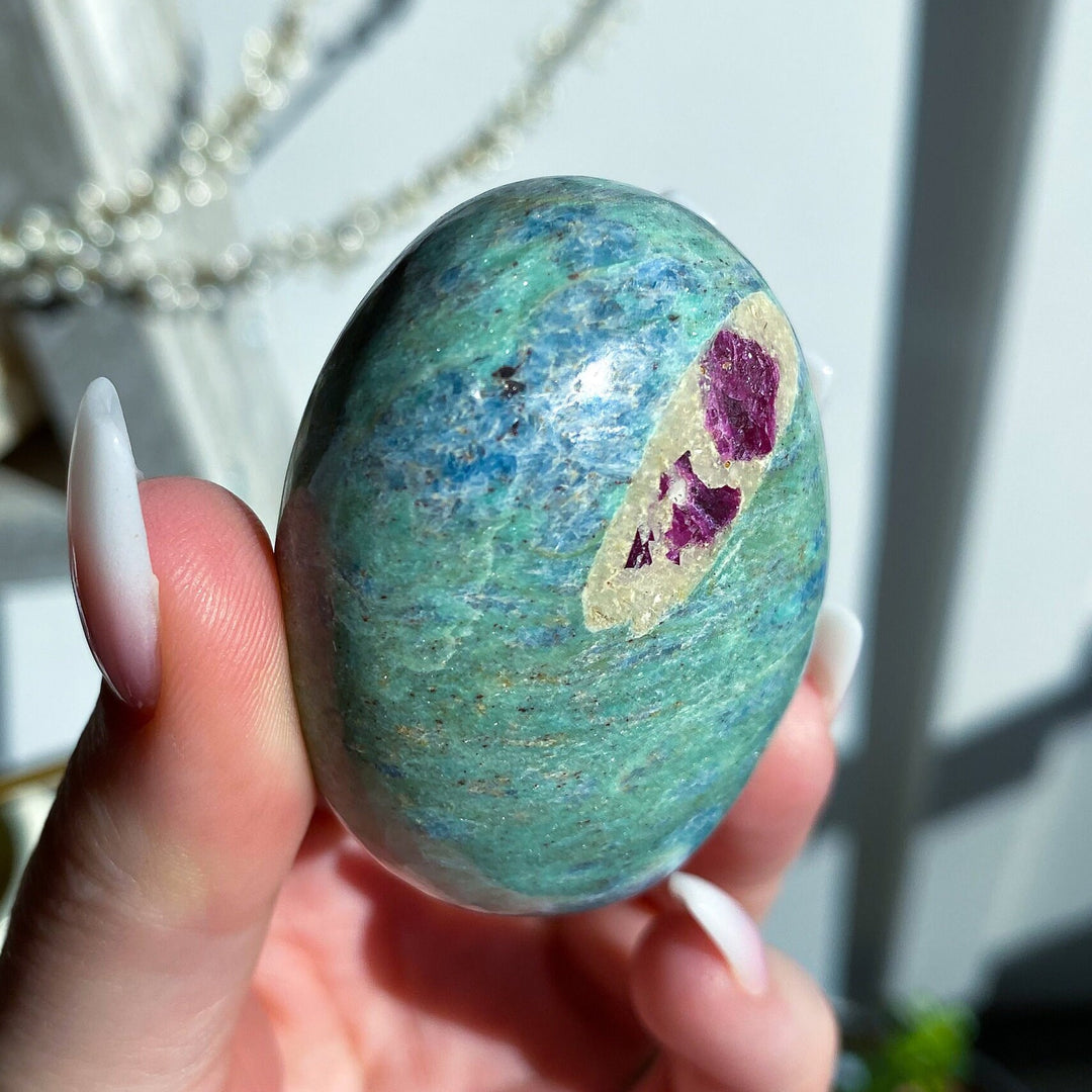 QUALITY Ruby Fuchsite Palm - Get EXACT Item - Anyolite - Self Love - Emotional Support - Health - Confidence - Release - Root, Heart Chakra
