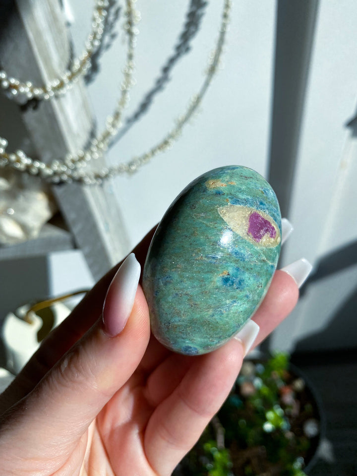 QUALITY Ruby Fuchsite Palm - Get EXACT Item - Anyolite - Self Love - Emotional Support - Health - Confidence - Release - Root, Heart Chakra