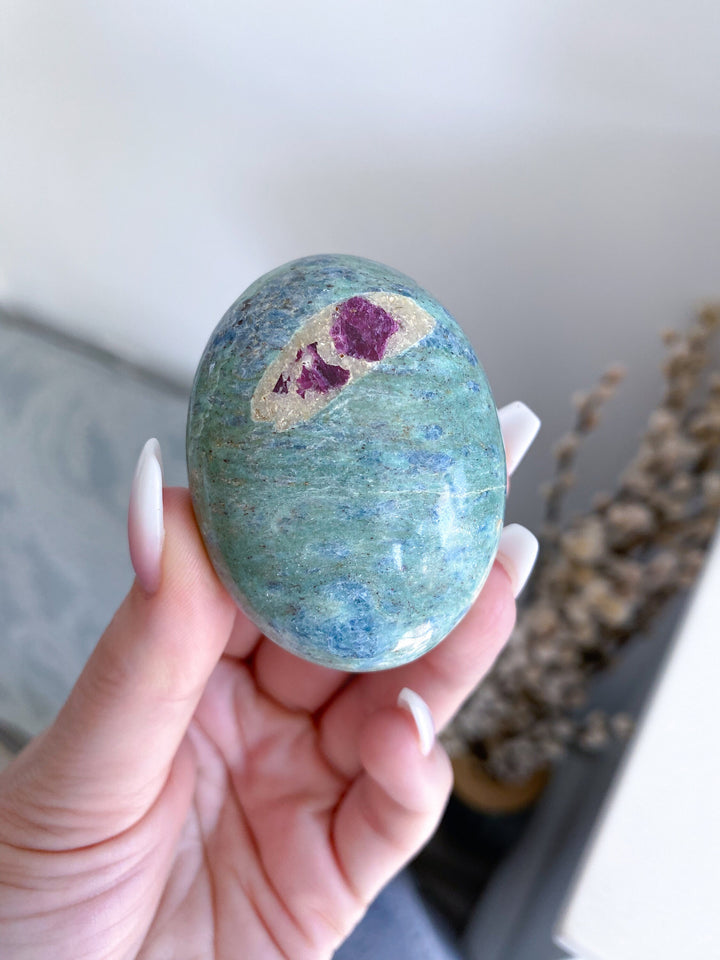 QUALITY Ruby Fuchsite Palm - Get EXACT Item - Anyolite - Self Love - Emotional Support - Health - Confidence - Release - Root, Heart Chakra