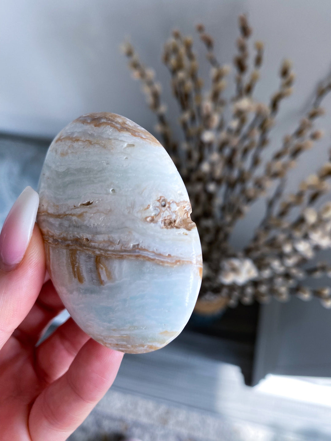 Caribbean Calcite Palm Stone #3