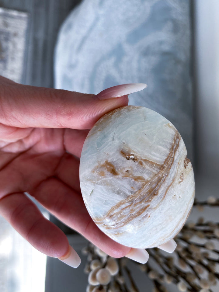 Caribbean Calcite Palm Stone #3