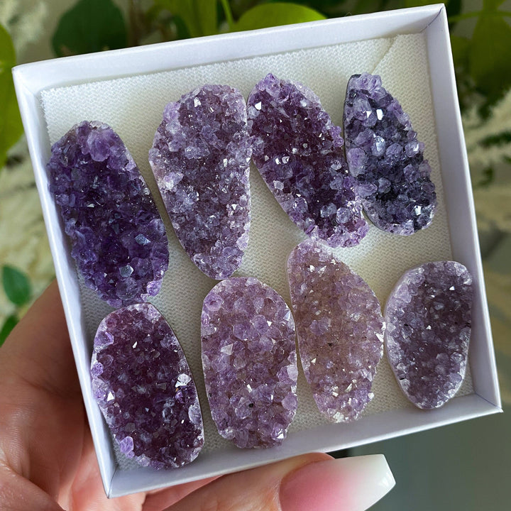 Long, Rainbow Amethyst Mini Cluster 1"