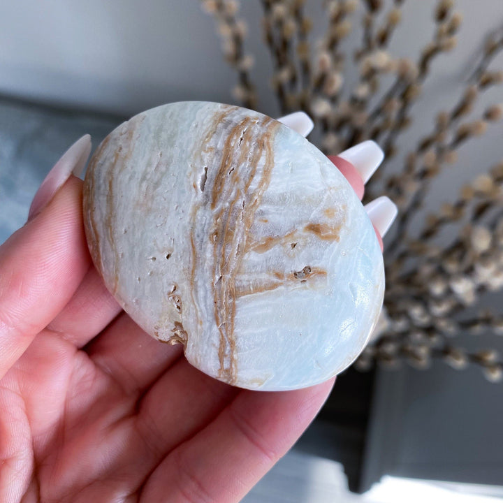 Caribbean Calcite Palm Stone #3
