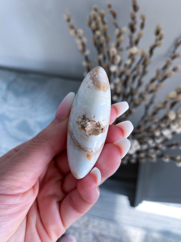 Caribbean Calcite Palm Stone #3