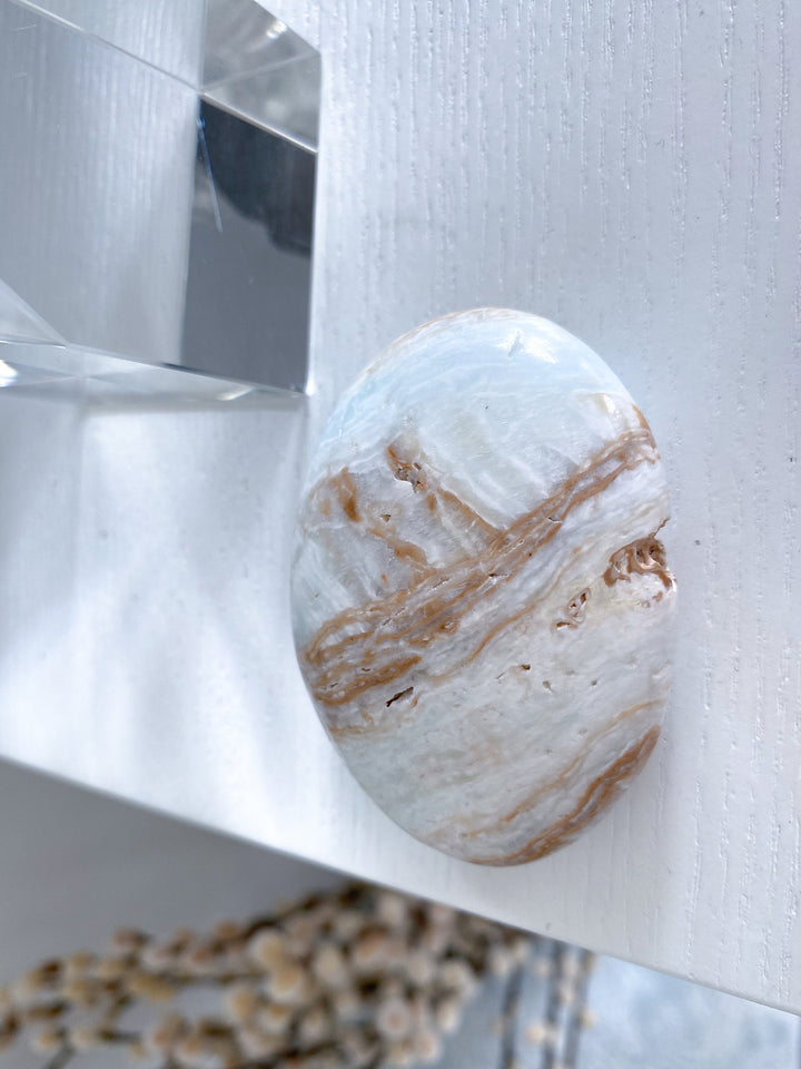 Caribbean Calcite Palm Stone #3