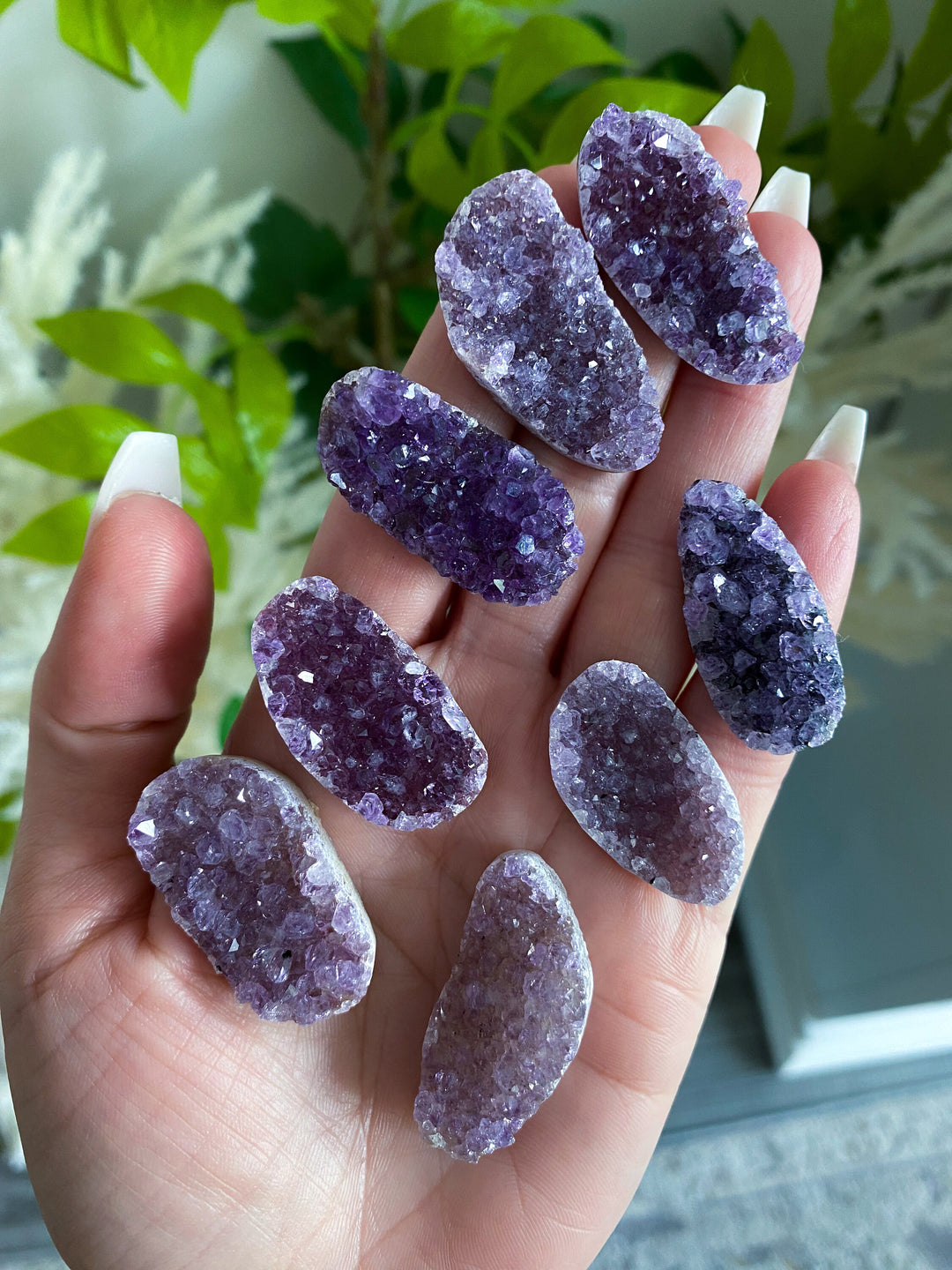 Long, Rainbow Amethyst Mini Cluster 1"