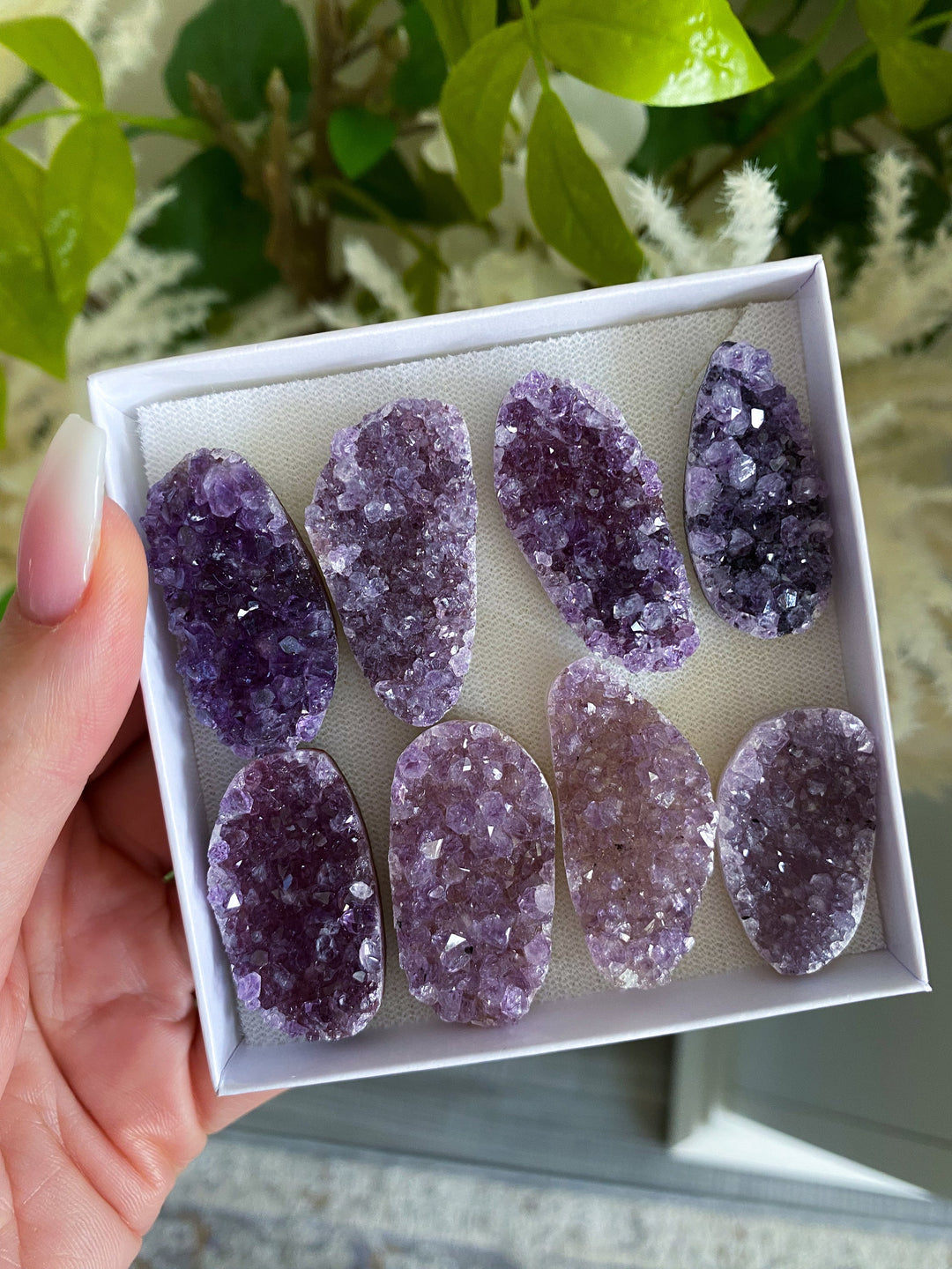 Long, Rainbow Amethyst Mini Cluster 1"