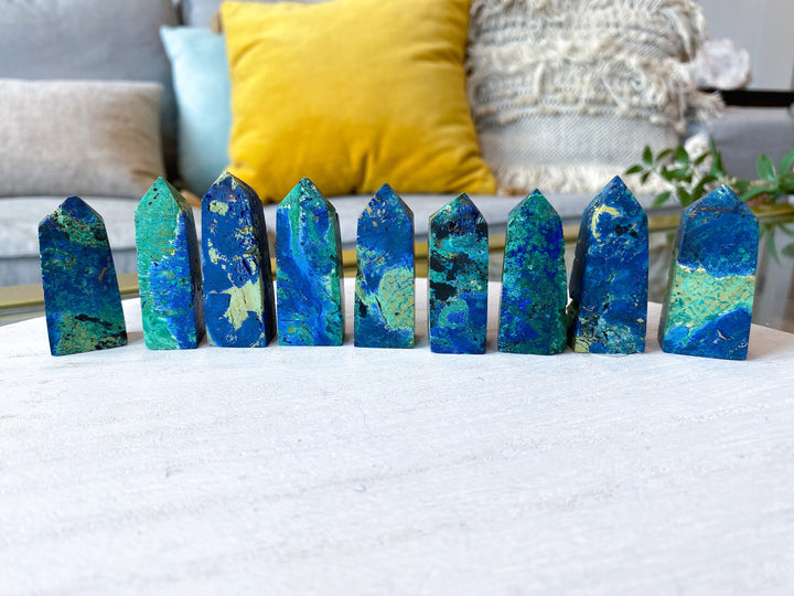 Azurite Malachite Mini Towers