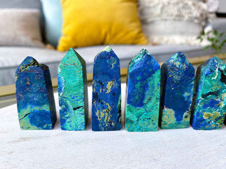 Azurite Malachite Mini Towers