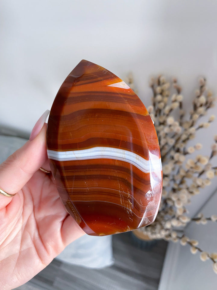 Masculine Energy Carnelian Flame #4 - Get Exact Stone