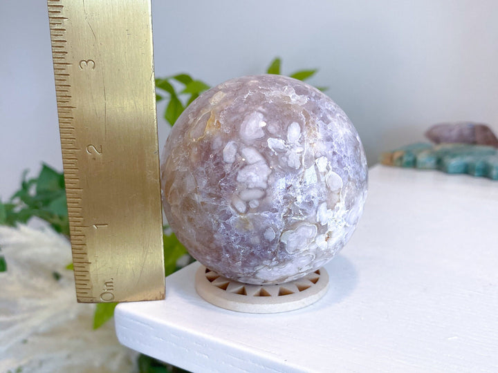 Druzy Flower Agate & Amethyst Sphere