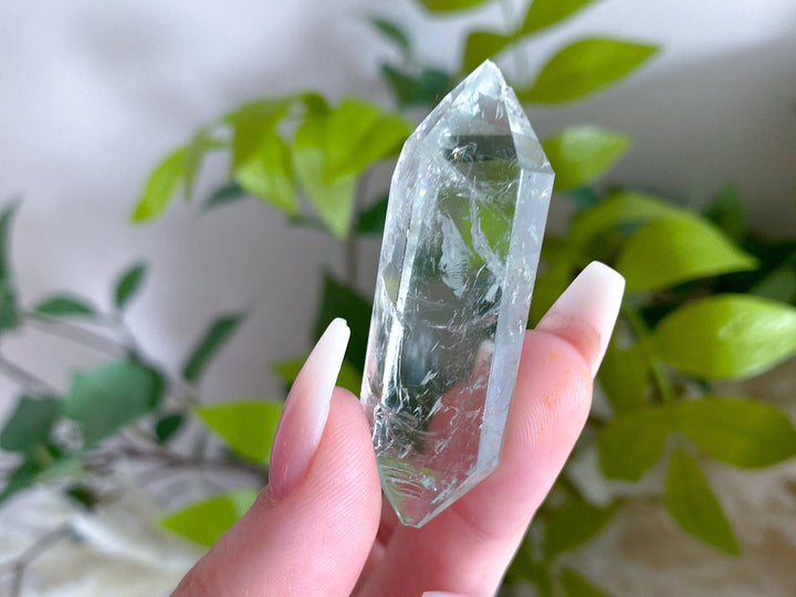 You Choose: Imperfect Prasiolite Double Terminated Wand - Green Quartz