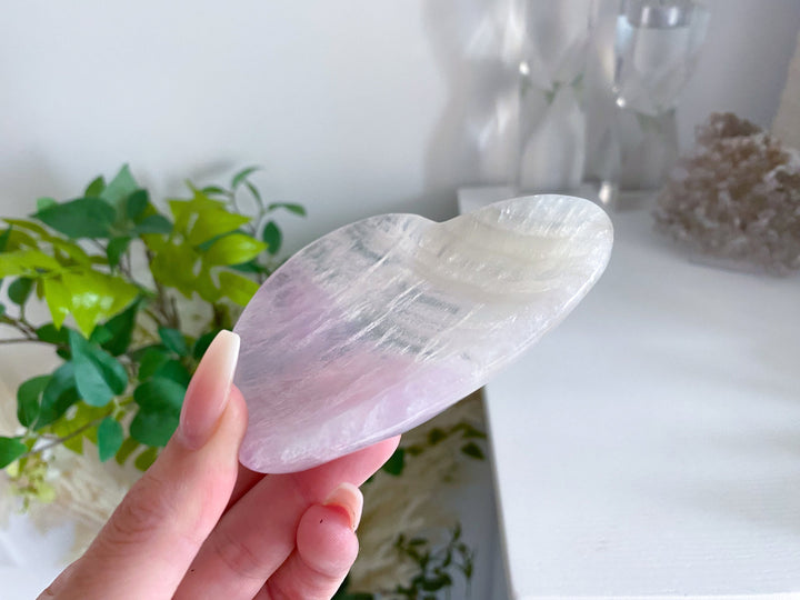 Purple Heart Fluorite Moon Dish / Bowl