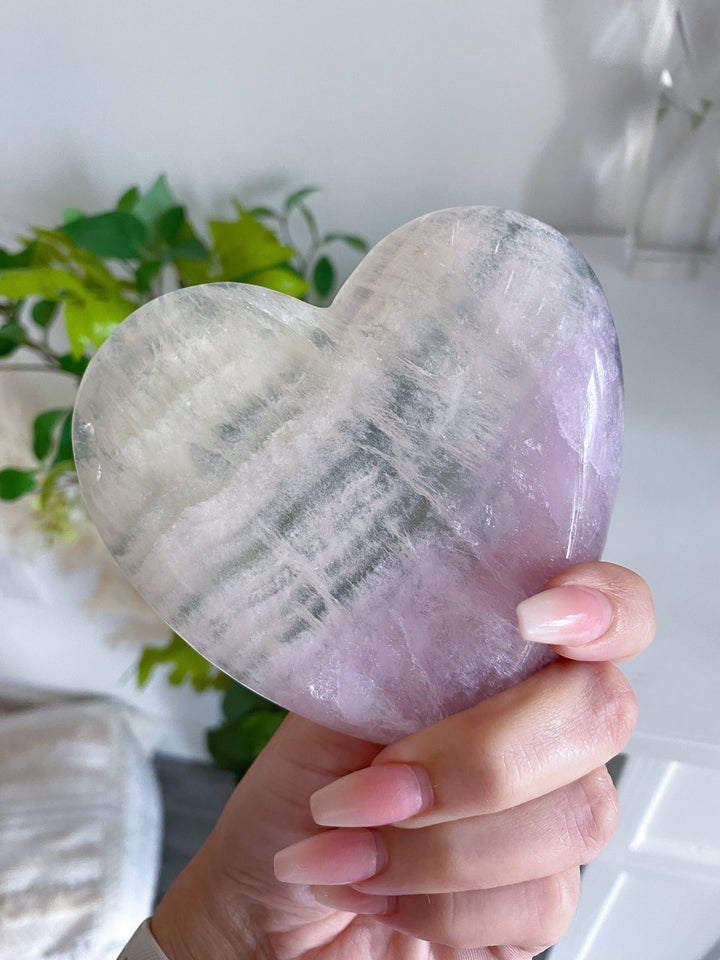 Purple Heart Fluorite Moon Dish / Bowl