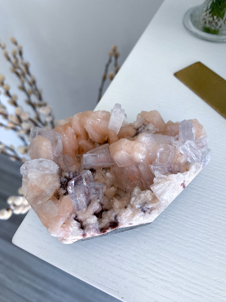 Pink Apophyllite Cluster #1