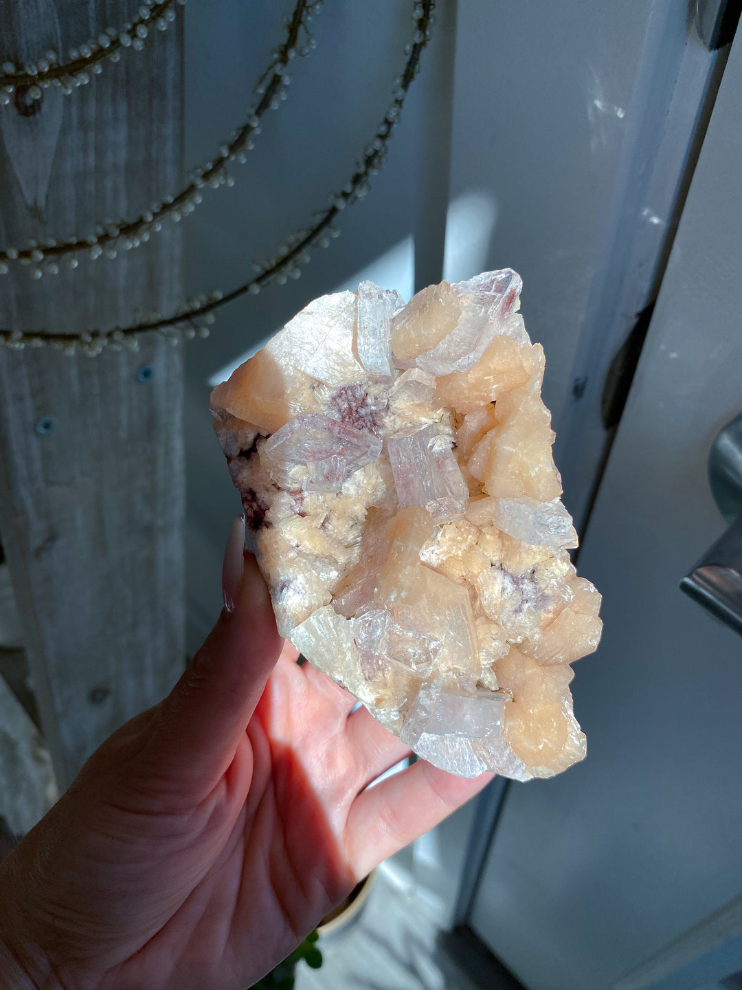 Pink Apophyllite Cluster #1