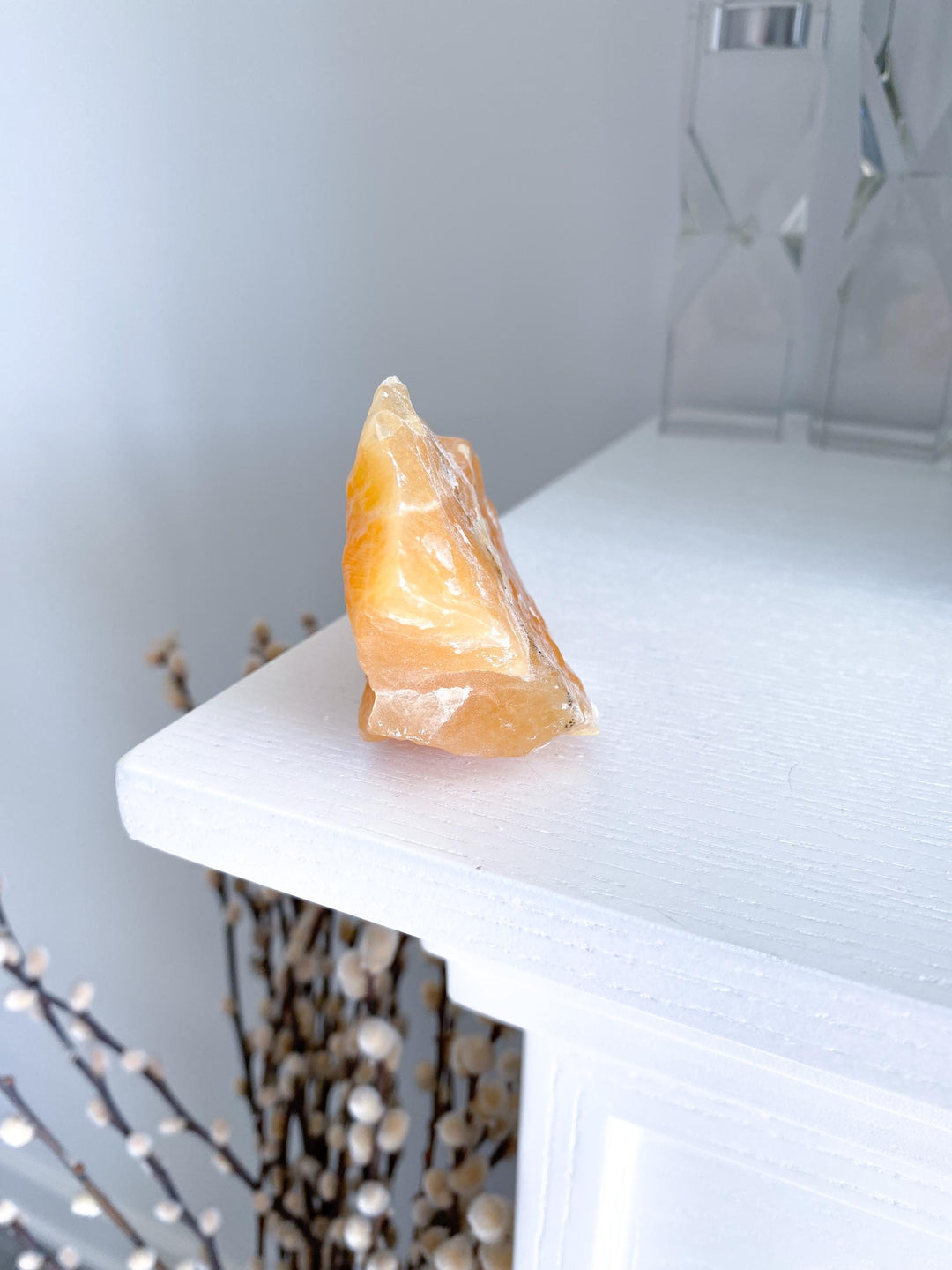 BIG, Juicy Gummy Orange Calcite Chunk #3 - Rough Orange Calcite - Energy Charge - Happiness - Solar Plexus - Confidence