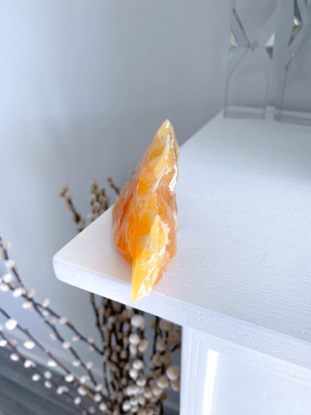 BIG, Juicy Gummy Orange Calcite Chunk #3 - Rough Orange Calcite - Energy Charge - Happiness - Solar Plexus - Confidence