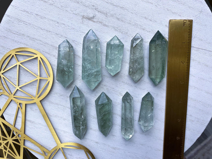 You Choose: Imperfect Prasiolite Double Terminated Wand - Green Quartz