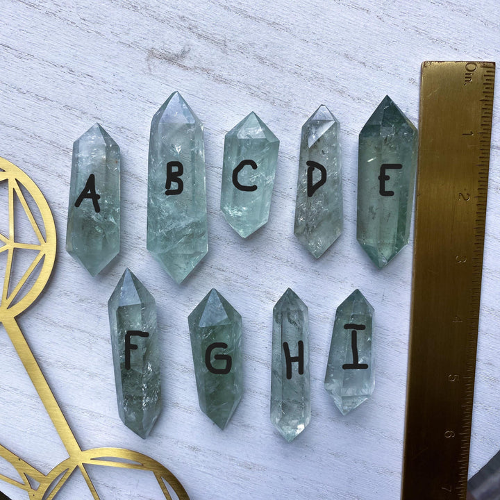You Choose: Imperfect Prasiolite Double Terminated Wand - Green Quartz