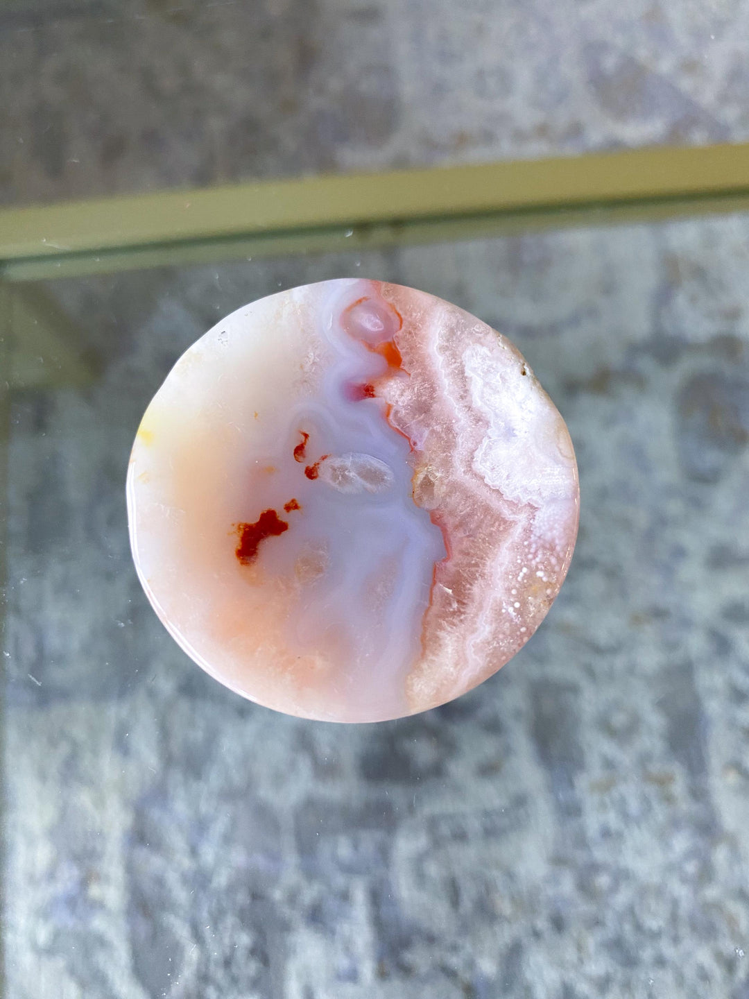 2" Flower Agate Small Dish - Get Exact Item