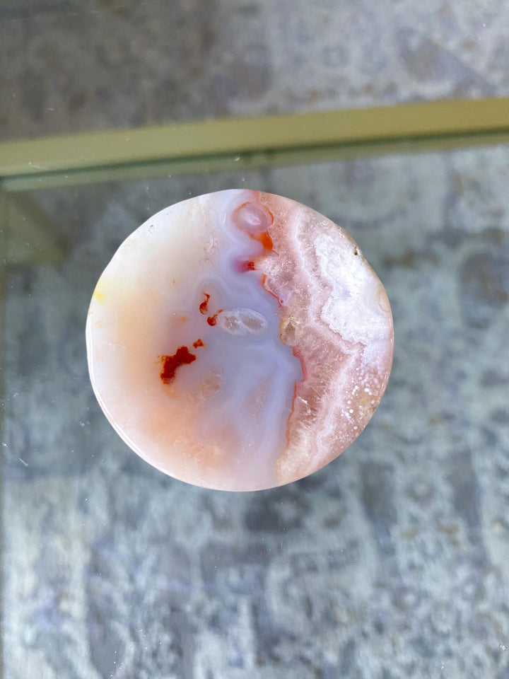 2" Flower Agate Small Dish - Get Exact Item