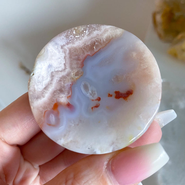 2" Flower Agate Small Dish - Get Exact Item
