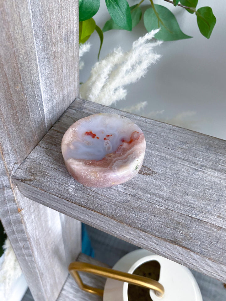 2" Flower Agate Small Dish - Get Exact Item