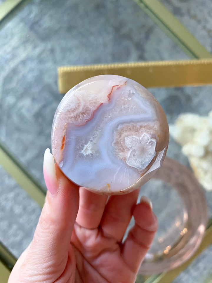 2" Flower Agate Small Dish - Get Exact Item