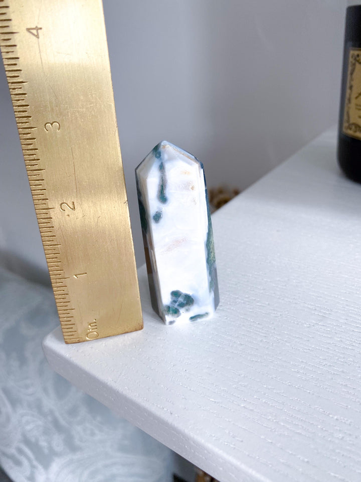 Imperfect Moss Agate Tower #2