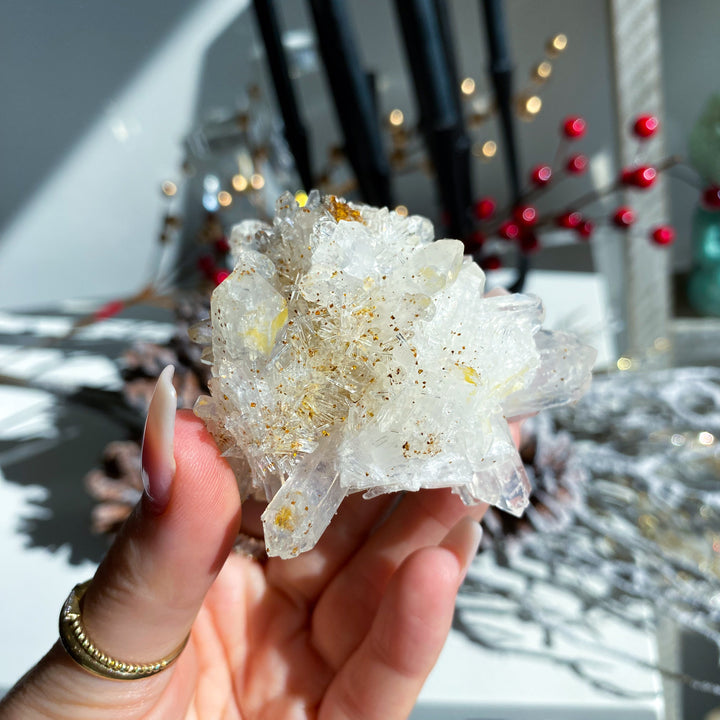 Quartz with Needles & Siderite #4