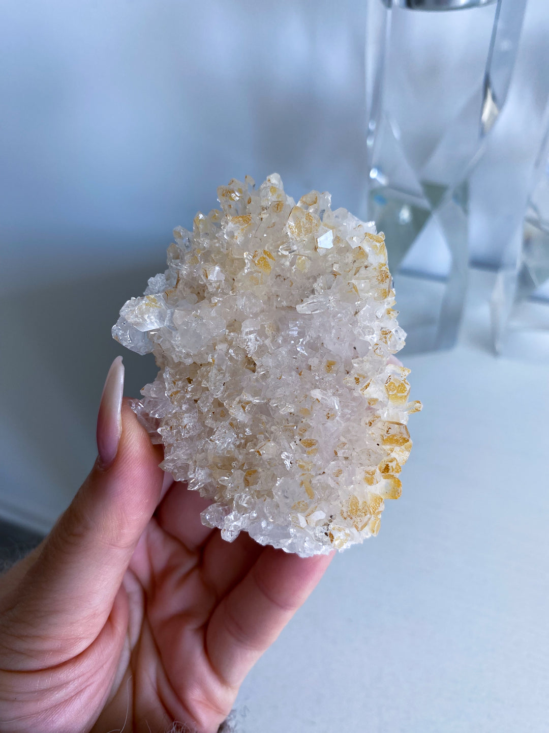 Iron Coated Quartz Cluster #8