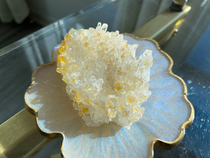 Iron Coated Quartz Cluster #8