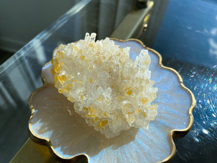 Iron Coated Quartz Cluster #8