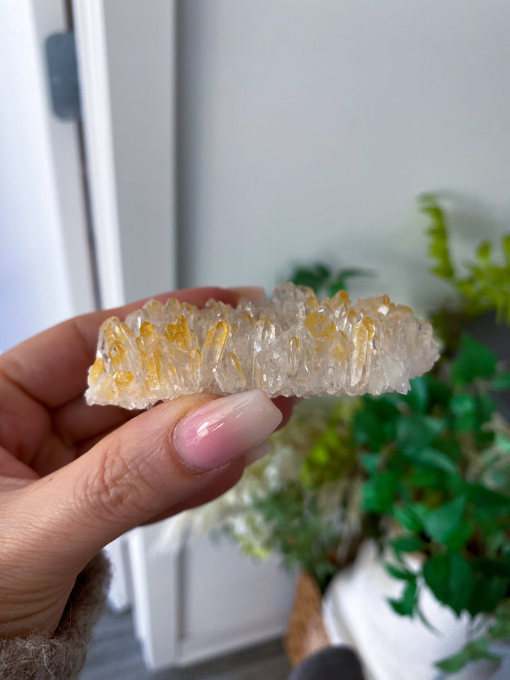 Iron Coated Quartz Cluster #8