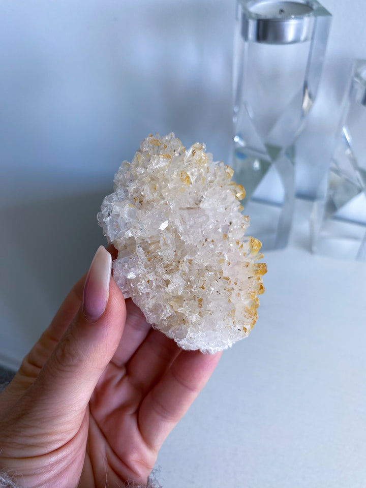 Iron Coated Quartz Cluster #8