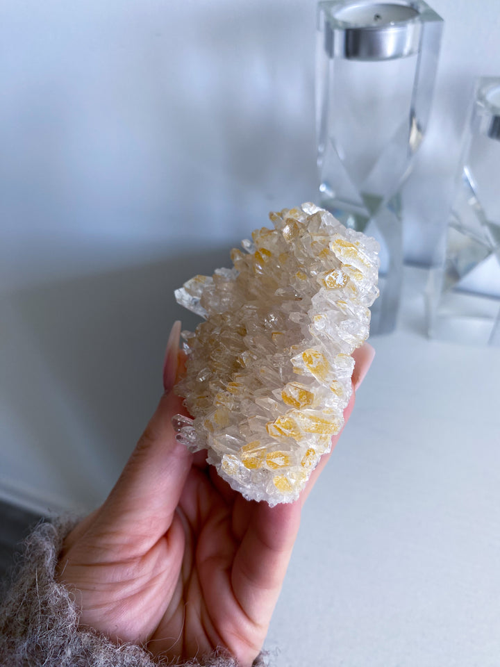 Iron Coated Quartz Cluster #8