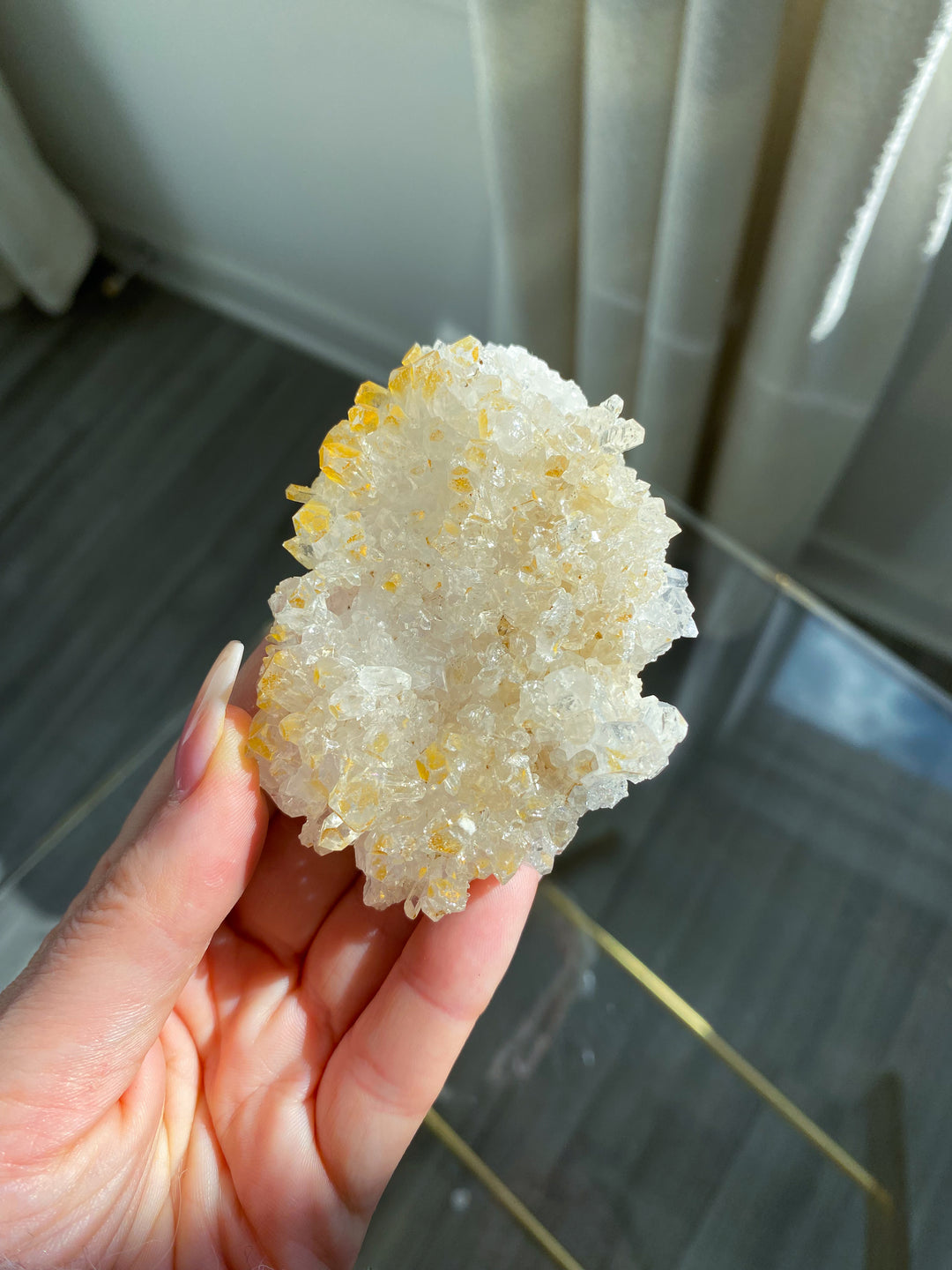 Iron Coated Quartz Cluster #8