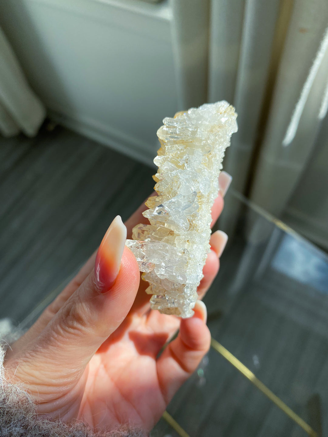 Iron Coated Quartz Cluster #8