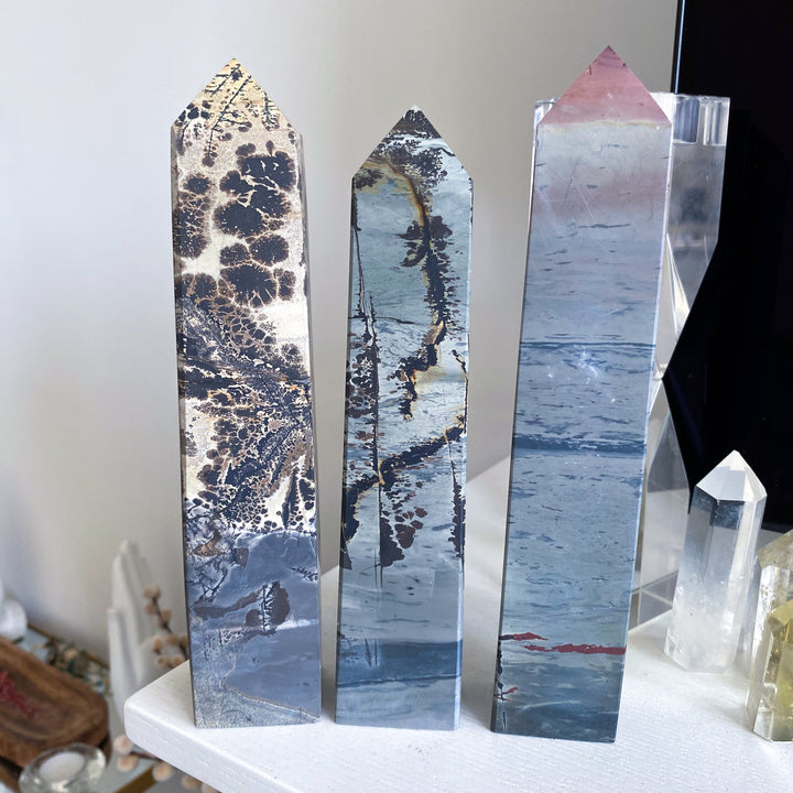 Choose Your XL 8" Picture Jasper Tower