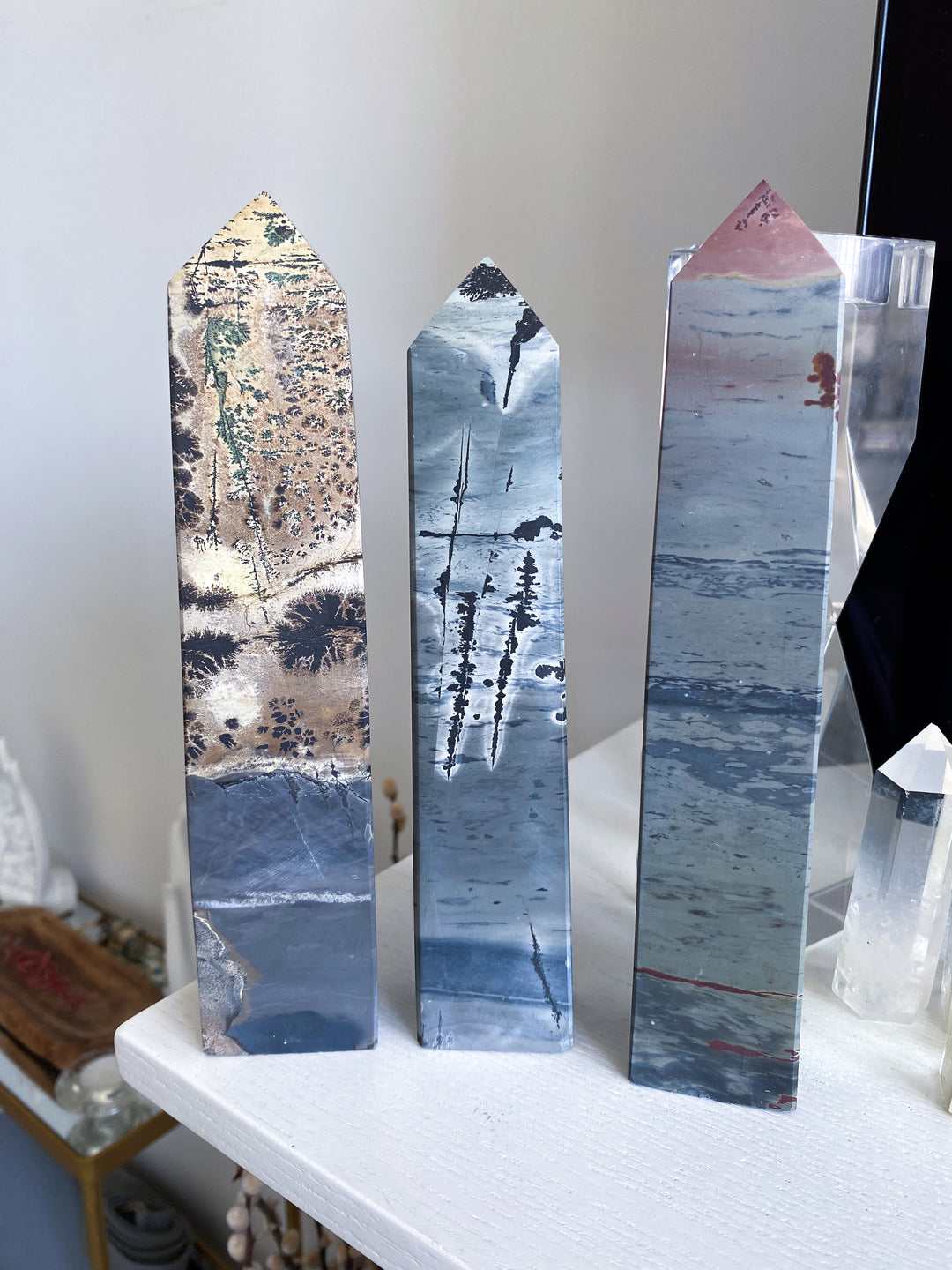 Choose Your XL 8" Picture Jasper Tower